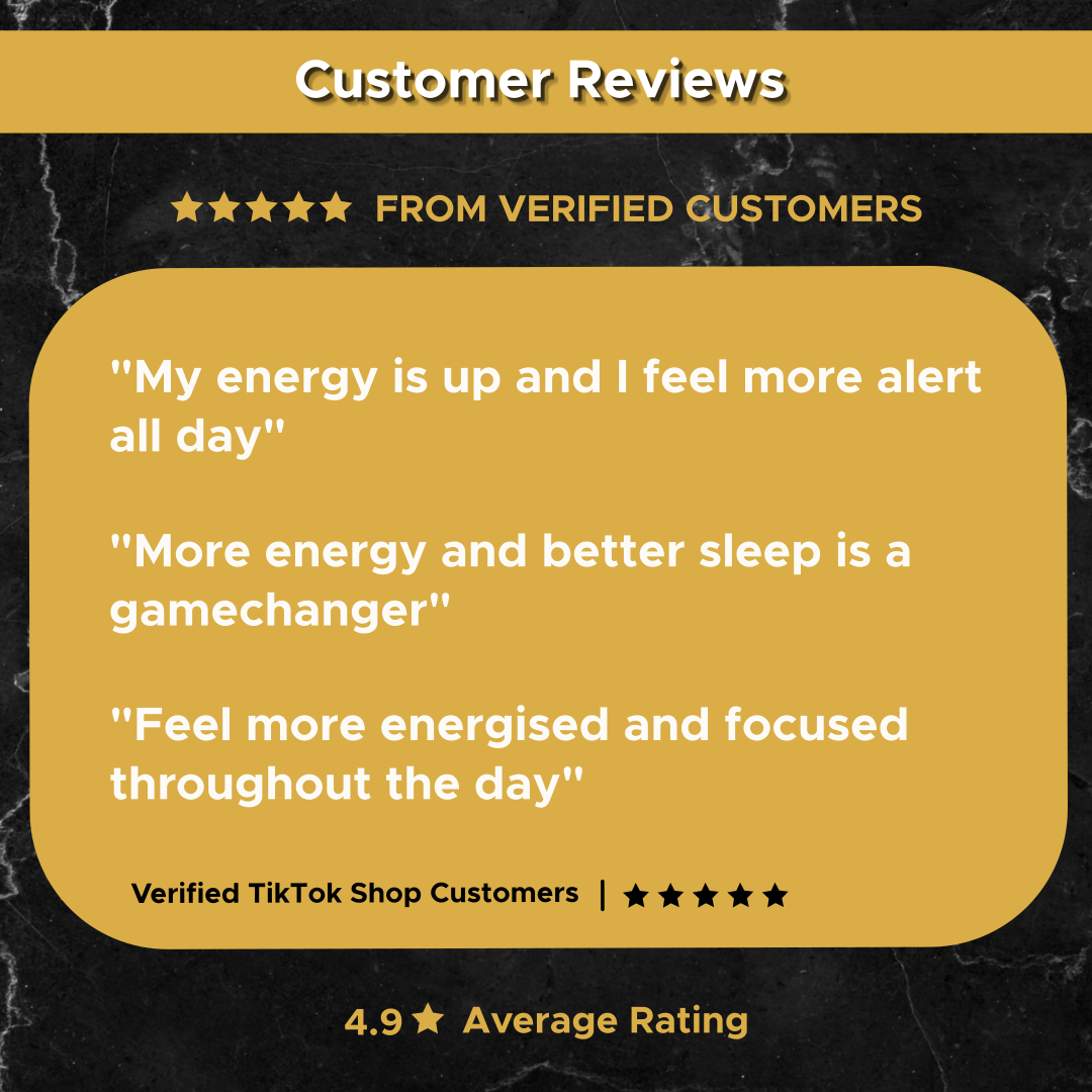 Timeless NAD+ Support customer reviews — 4.9 star average from verified TikTok Shop customers, more energy, better sleep, sharper focus